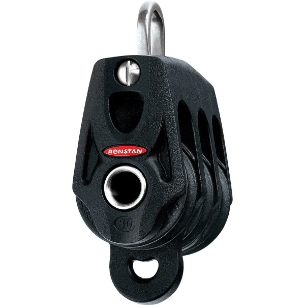 Ronstan Orbit RF35312, 3-fach Block Serie 30 mit Hundsfott Ronstan Orbit RF35312, 3-fach Block Serie 30 mit Hundsfott