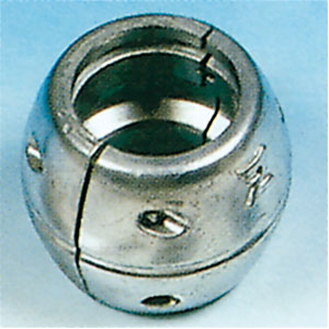 Wellenanode, Kugelform, Wellen-Ø 20 mm Wellenanode, Kugelform, Wellen-Ø 20 mm