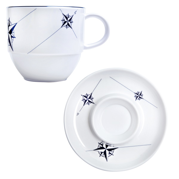 Marine Business Tasse mit Untertasse "Northwind" 220 ml