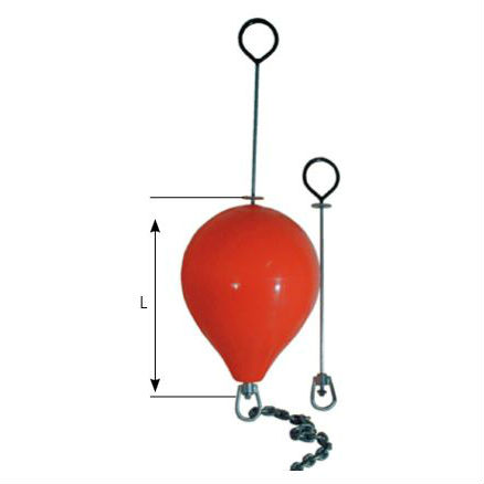 Beschlagset für Anlegeboje 360mm, kurz 810mm 