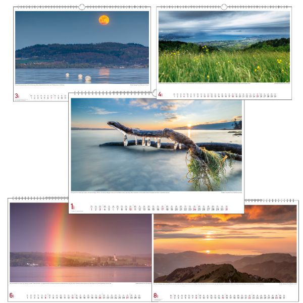 Wetterstimmungen am Bodensee - Stadler Kalender 2027 48 x 33 cm