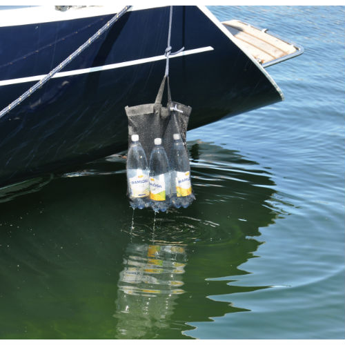 Netztasche, zum Kühlen von Getränken Netztasche, zum Kühlen von Getränken