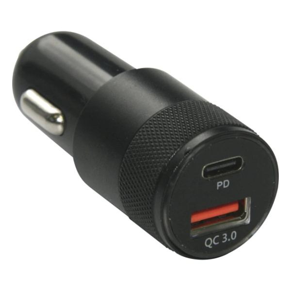 IWH Quick Dual USB-C® und USB-A Schnellladestecker 12/24V IWH Quick Dual USB-C® und USB-A Schnellladestecker 12/24V