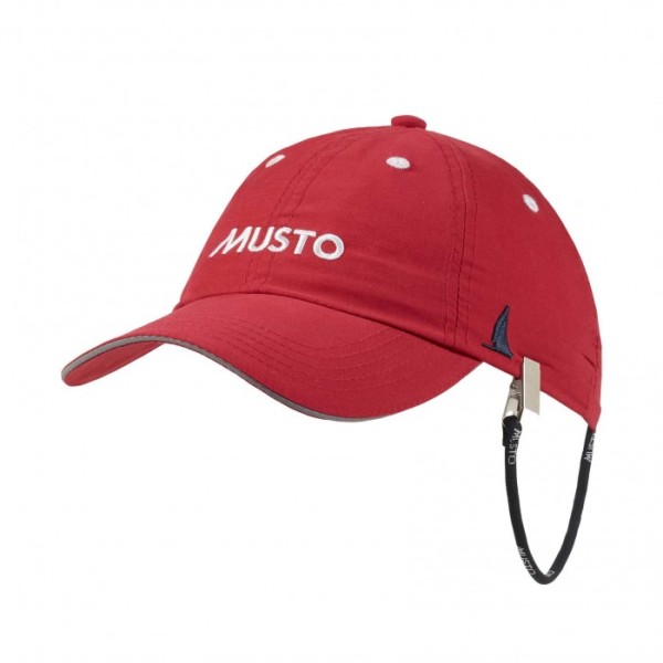 MUSTO fast dry Crew Cap true red