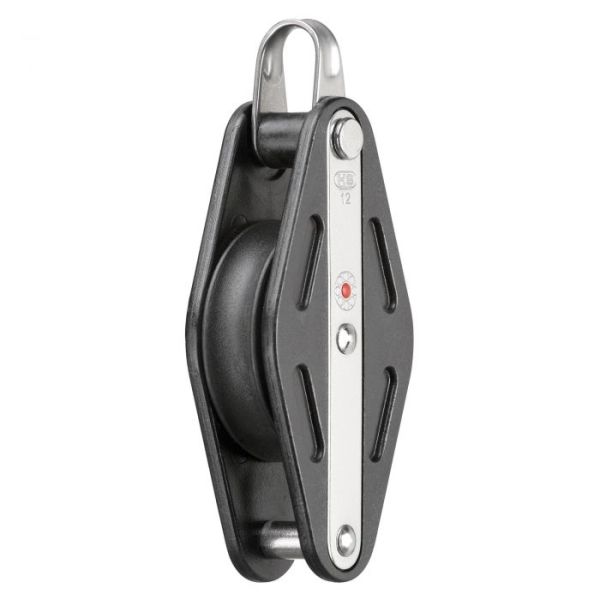 HS Einfachblock mit Hundsfott und Bügel, kugelgelagert, 12 mm HS Einfachblock mit Hundsfott und Bügel, kugelgelagert, 12 mm