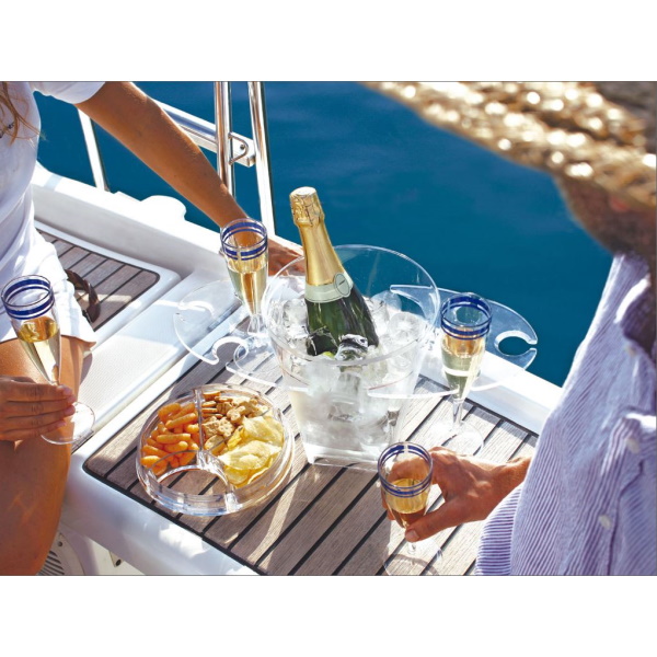 Marine Business Sekt- und Weinkühler-Set mit Glashalter und Snackschalen "Party"