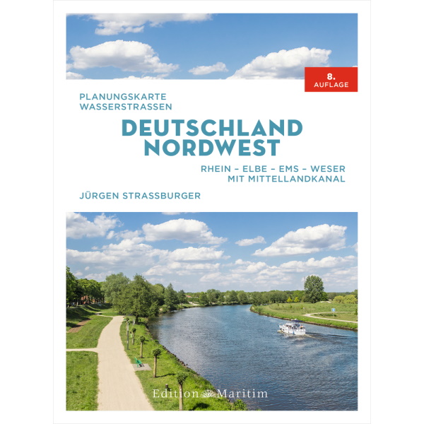 Planungskarte Wasserstraßen Deutland Nordwest - Rhein-Elbe-Ems-Weser; mit Mittellandkanal - Jürgen Straßburger