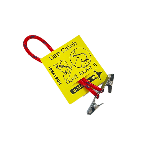 Cap Catch - Befestigungsclip für Mützen und Caps rot/blau Cap Catch - Befestigungsclip für Mützen und Caps rot/blau
