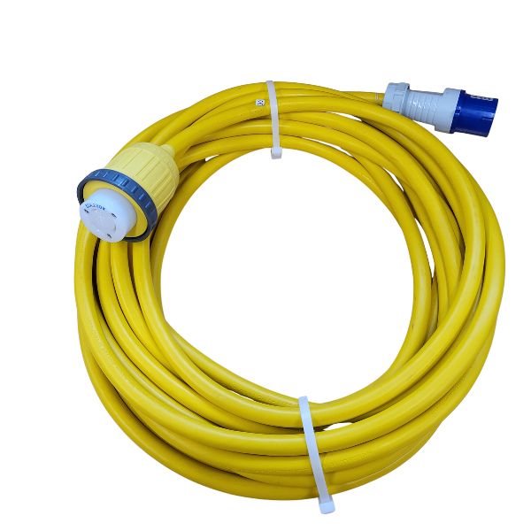 Landstromkabel NEMA 32 A / 230 V – CEE zu Marinco, 15 m