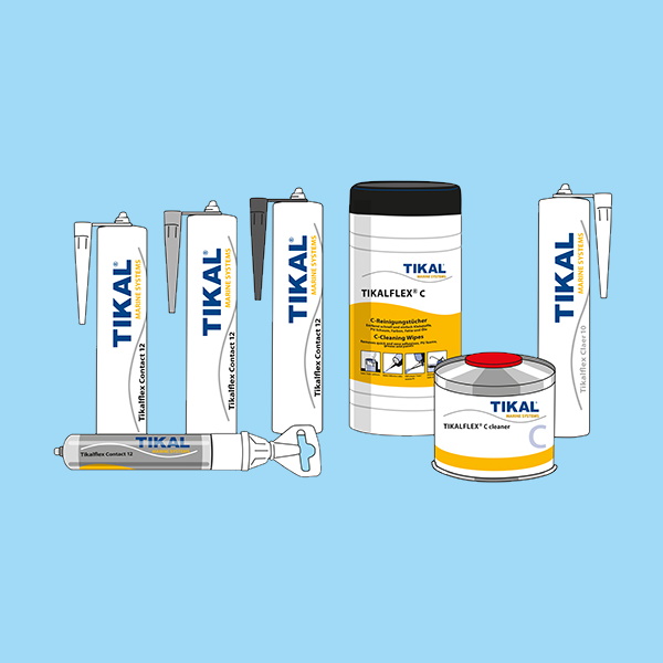 TIKALFLEX CLEAR10 - Marine Kleb- und Dichtstoff, Kartusche 290 ml, transparent TIKALFLEX CLEAR10 - Marine Kleb- und Dichtstoff, Kartusche 290 ml, transparent