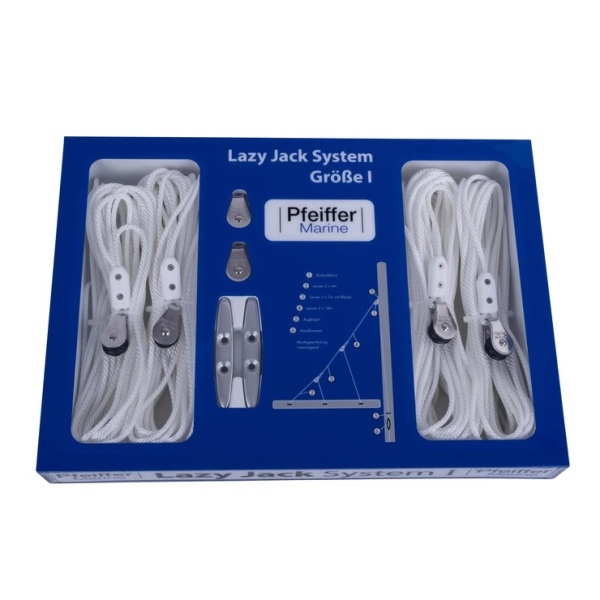 Pfeiffer Lazy-Jack-System für Boote bis 40 Fuss, 12,20 m