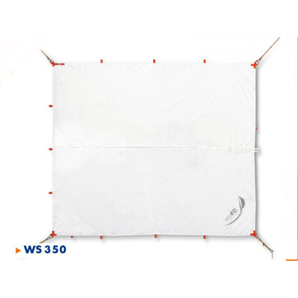 seaEQ Sonnensegel Quattro weiss, 3,5 x 3 m, wasserdicht