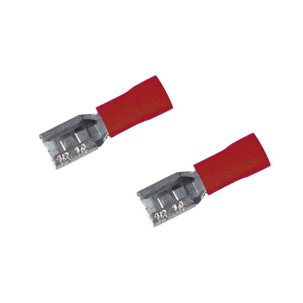 Flachsteckhülsen rot Flachsteckhülsen rot