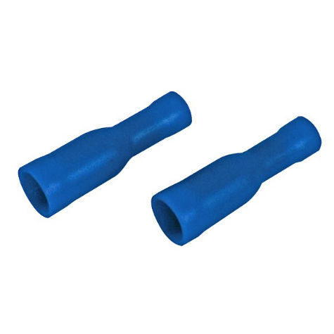 Rundsteckhülse blau 5,0 mm vollisoliert Rundsteckhülse blau 5,0 mm vollisoliert