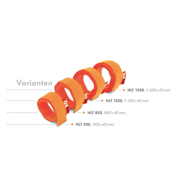 SeaEQ Klettband HTL 1500 4 Stück 150 cm orange