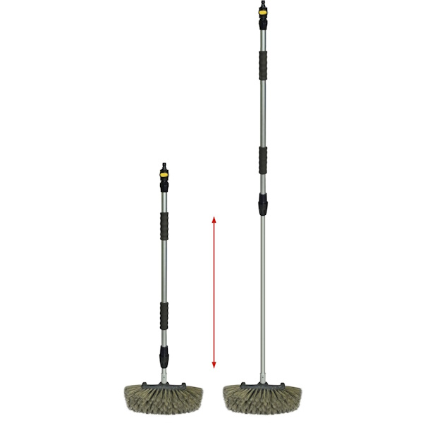 Yachticon Alu Waschbürste Super Soft extra lang - teleskopierbar 130 - 300 cm
