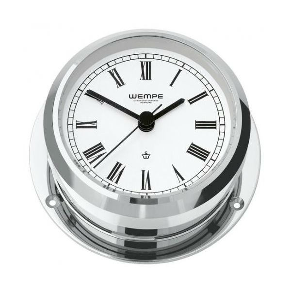 Wempe Pirat II Yachtuhr Messing/Verchromt Uhr römische Ziffern Wempe Pirat II Yachtuhr Messing/Verchromt Uhr römische Ziffern