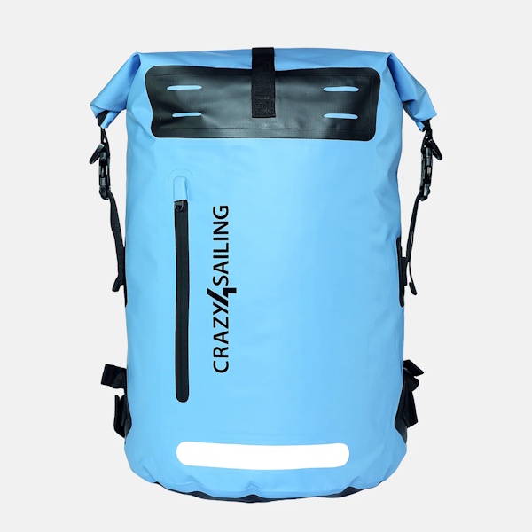 C4S Rucksack 35l hellblau wasserdicht, PVC