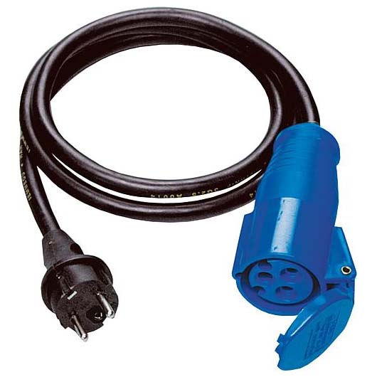 Adapterkabel CEE-Kupplung und Schuko-Stecker 1,5m Adapterkabel CEE-Kupplung und Schuko-Stecker 1,5m