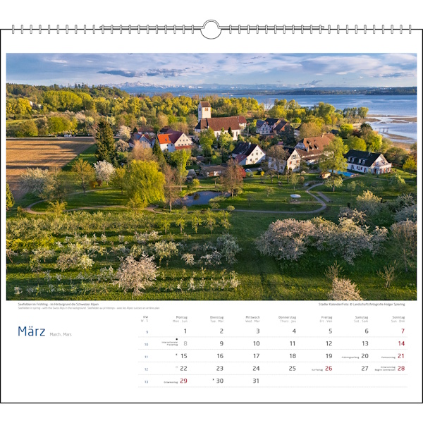 Malerischer Bodensee - Stadler Kalender 2027 - 35 x 31cm