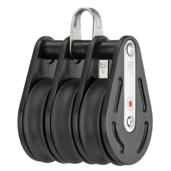 HS Dreifachblock mit Bügel, kugelgelagert 12 mm HS Dreifachblock mit Bügel, kugelgelagert 12 mm