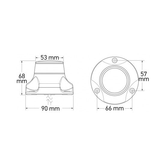 HELLA Navi LED 360 Pro - Compact Positionsleuchte schwarz