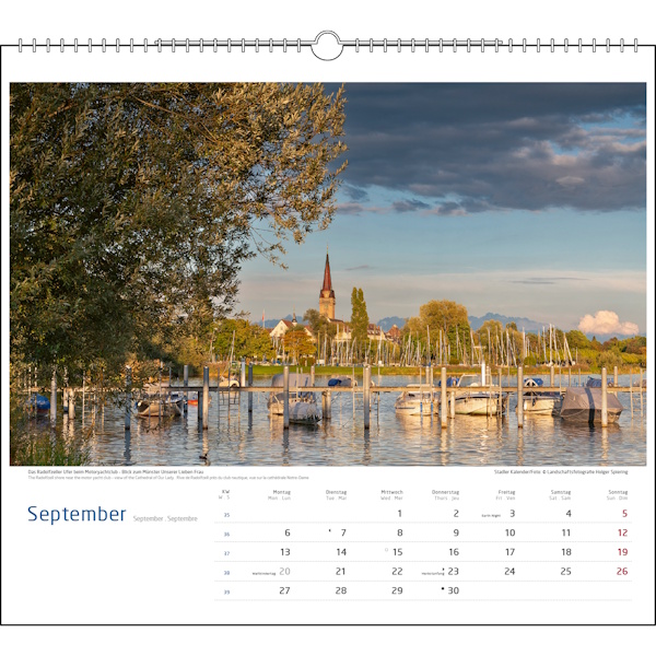 Malerischer Bodensee - Stadler Kalender 2027 - 35 x 31cm