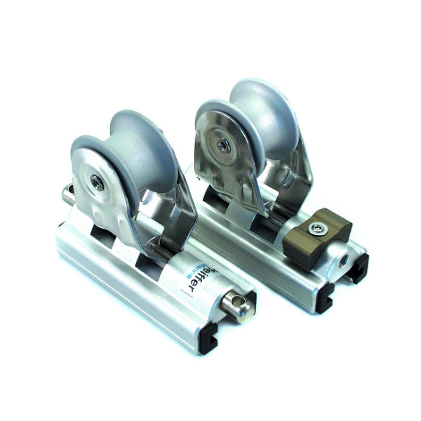 Pfeiffer Genuaschlitten mit Arretierung, für Schiene 25 x 4 mm Pfeiffer Genuaschlitten mit Arretierung, für Schiene 25 x 4 mm