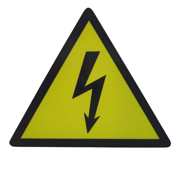 Warnaufkleber E-Motor 3 Stück