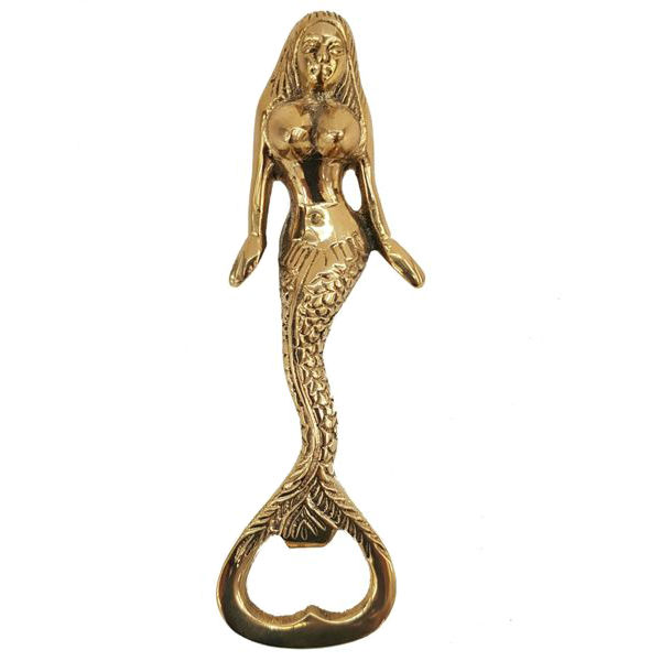 Flaschenöffner Nixe messing 13 cm Flaschenöffner Nixe messing 13 cm