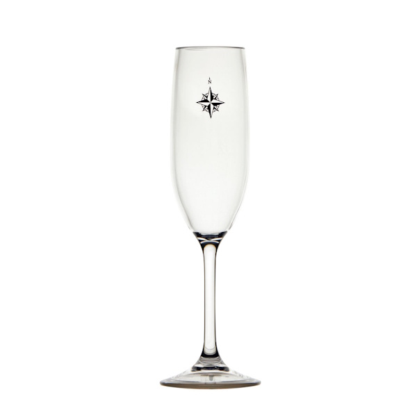 Marine Business Tritan-Champagnerglas Northwind 236 ml rutschfester Boden
