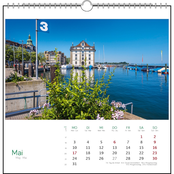 Östlicher Bodensee Tischkalender - Stadler Kalender 2027