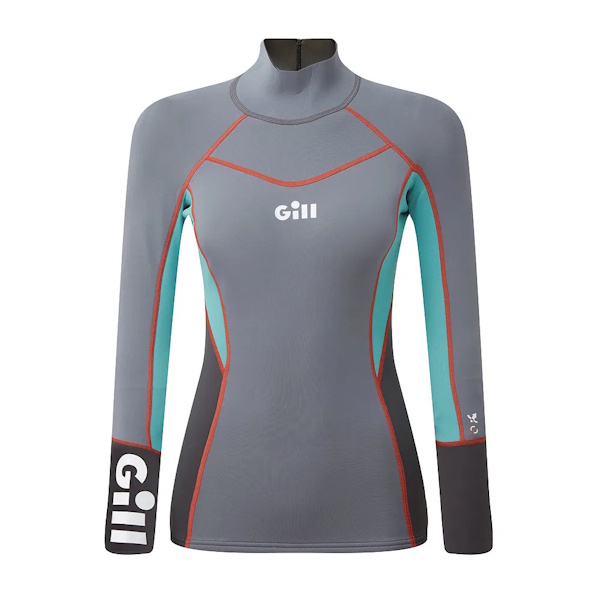 Gill Da.-Neopren-Top LA grau/mint "Zenlite"