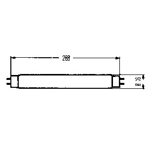 Hella Röhrenleuchte, 300 mm lang, 12 V/8 W