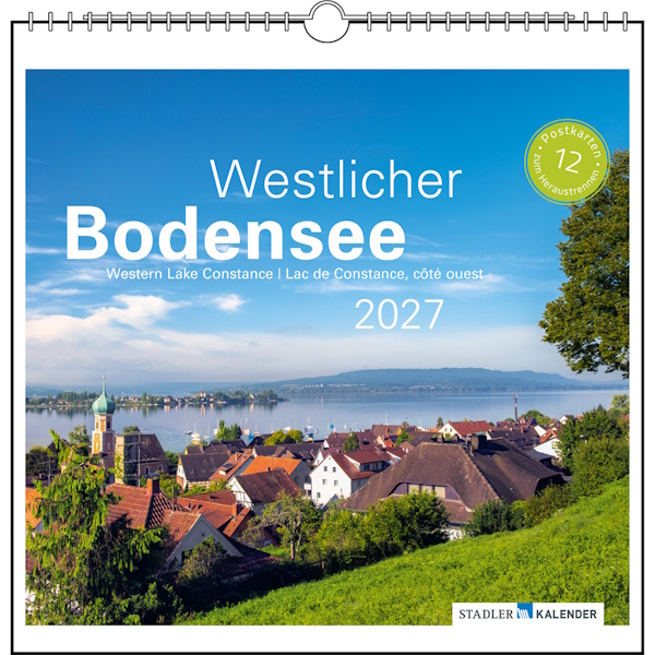 Westlicher Bodensee Tischkalender - Stadler Kalender 2027 17 x 17 cm
