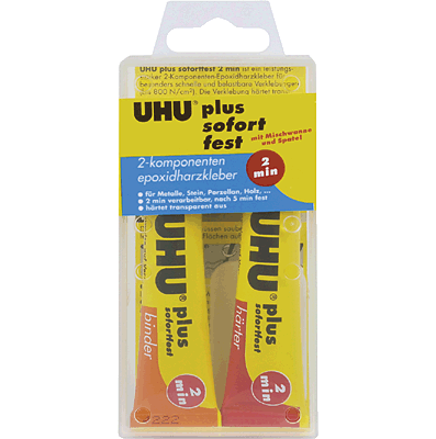 UHU Plus Sofortfest 2-K-Epoxidkleber UHU Plus Sofortfest 2-K-Epoxidkleber