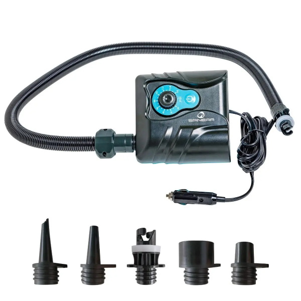 Spinera SUP1 Pressure 12V SUP Pumpe bis 16 PSI incl. 5 Adapter 
