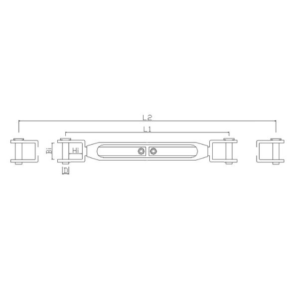 TyeTec® Wantenspanner 7/16" für 6 mm Draht Gabel/Gabel