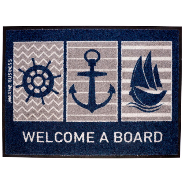 Marine Business Antirutschmatte "Welcome on Board" 70 x 50 cm