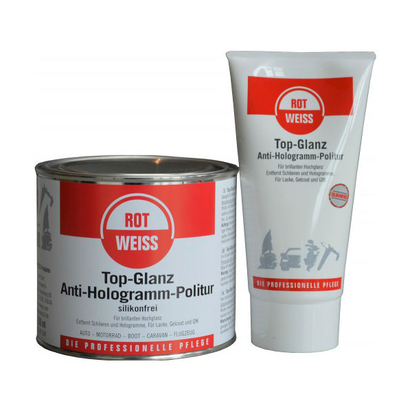 ROTWEISS - Top-Glanz - Antihologramm-Politur, 150 ml Tube