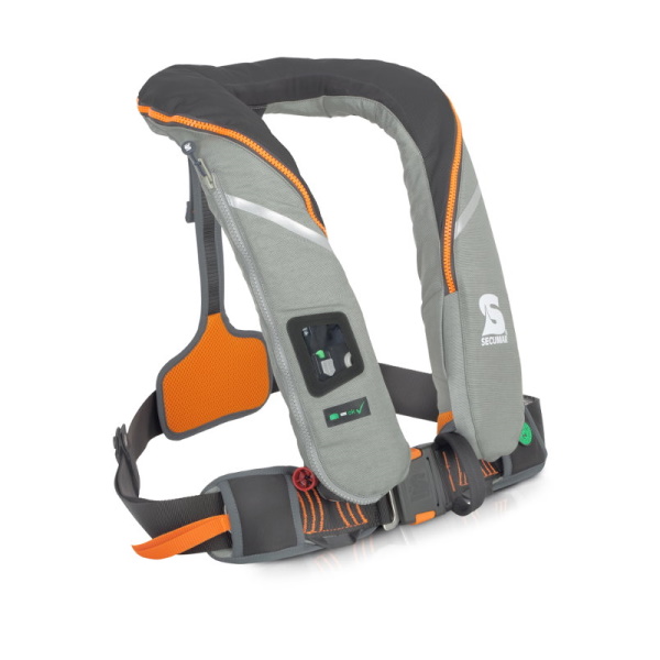 SECUMAR Automatikrettungsweste Survival, 220N, hellgrau/grau/orange SECUMAR Automatikrettungsweste Survival, 220N, hellgrau/grau/orange