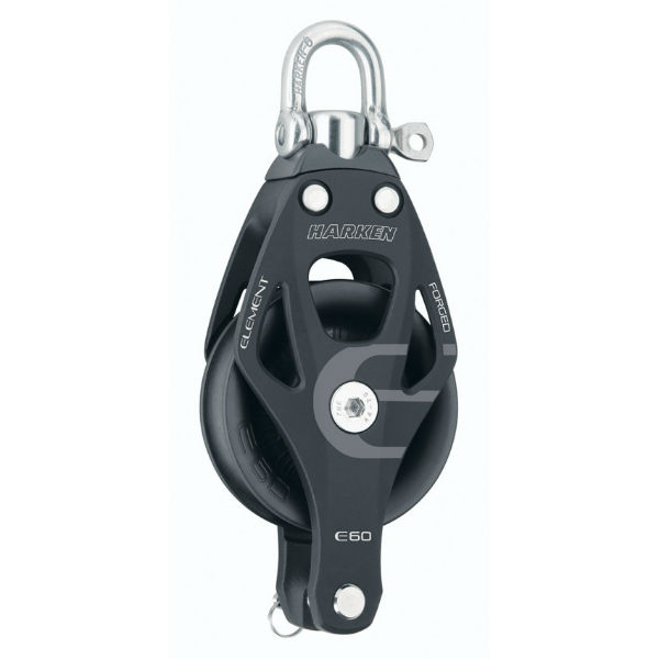 Harken Element 60 mm Violinblock mit Wirbel H6261 Harken Element 60 mm Violinblock mit Wirbel H6261