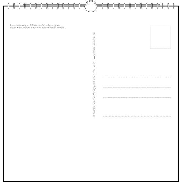 Westlicher Bodensee Tischkalender - Stadler Kalender 2027 17 x 17 cm
