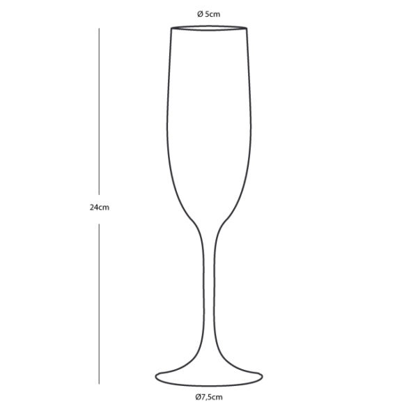 Marine Business Champagnerglas "Party" klar, non slip, TRITAN™
