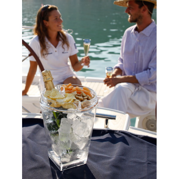 Marine Business Sekt- und Weinkühler-Set mit Glashalter und Snackschalen "Party"