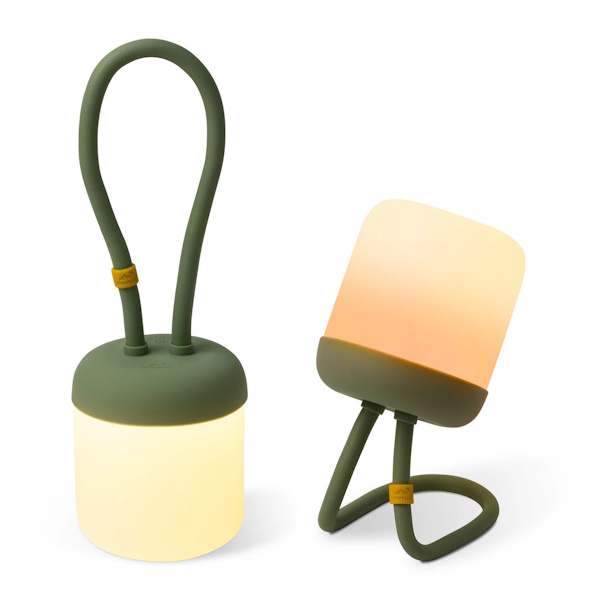 Floppy Slilikon Leuchte moosgrün - wasserdicht