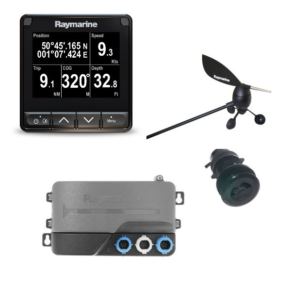 Raymarine i70s Tridata Paket inkl. Instrument mit Masteinheit und DST 800 Geber Raymarine i70s Tridata Paket inkl. Instrument mit Masteinheit und DST 800 Geber