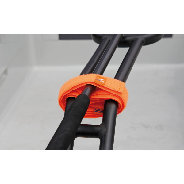 SeaEQ Klettband HTL1200 4 Stück 120 cm orange