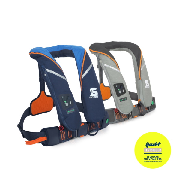 SECUMAR Automatikrettungsweste Survival, 220N, blau/orange