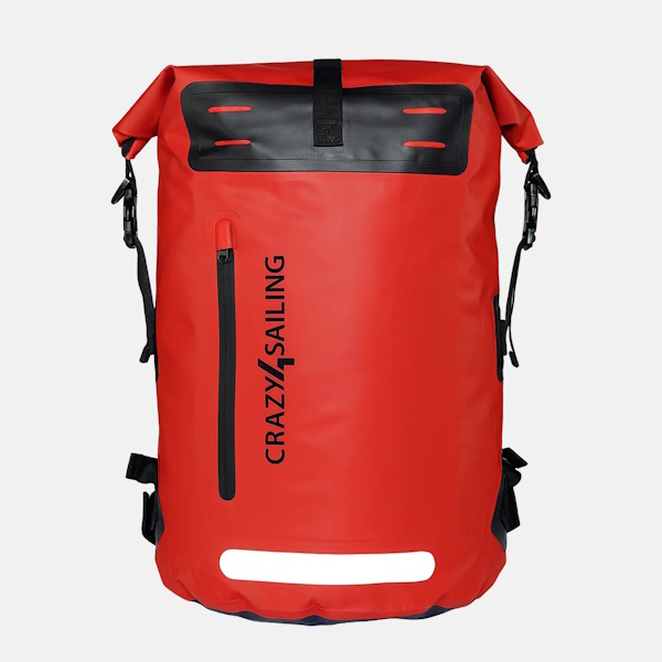 C4S Rucksack 35l rot wasserdicht, PVC